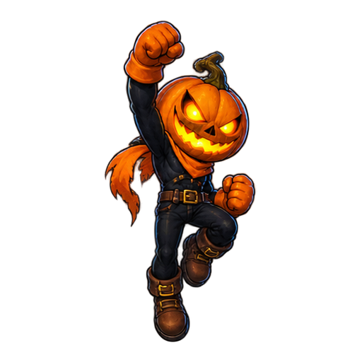 Jack, our grinning pumpkin platforming hero
